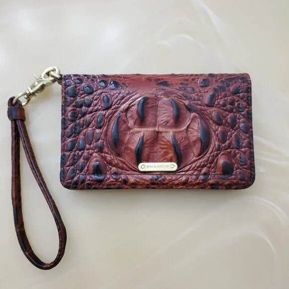 Brahmin Debra Wallet Wristlet in Classic Pecan Melbourne - Picture 1 of 16